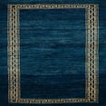 thumbnail image 1 of Ahgly Company Machine Washable Indoor Square Abstract Night Blue Area Rugs, 8' Square, 1 of 7