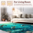 thumbnail image 2 of ODIKA 5'x7' Machine Washable Non-Slip Area Rug, Underwater Shag With Sea Motif For High Traffic Rug, Blue, 38351, 2 of 7