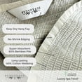 thumbnail image 4 of BedVoyage Luxury Spa Bath Towel, 650 GSM Ultra Soft & Plush, Viscose Derived from Bamboo, Super Absorbent, Large Towels for Bathroom 30x54 - Stone, 4 of 6