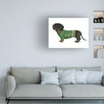 thumbnail image 3 of Fab Funky 'Christmas Des Dachshund and Christmas Sweater' Canvas Art, 3 of 3