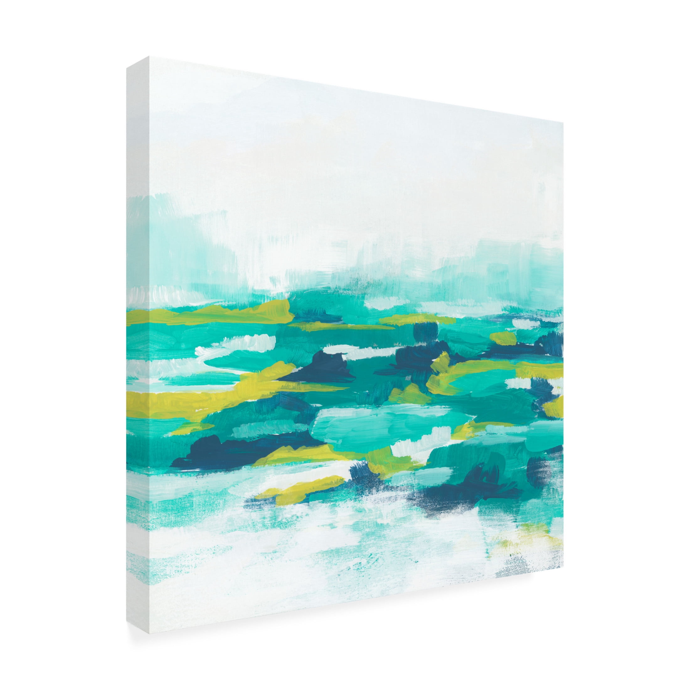 Trademark Fine Art June Erica Vess  Turquoise Cove II Canvas Wall Art