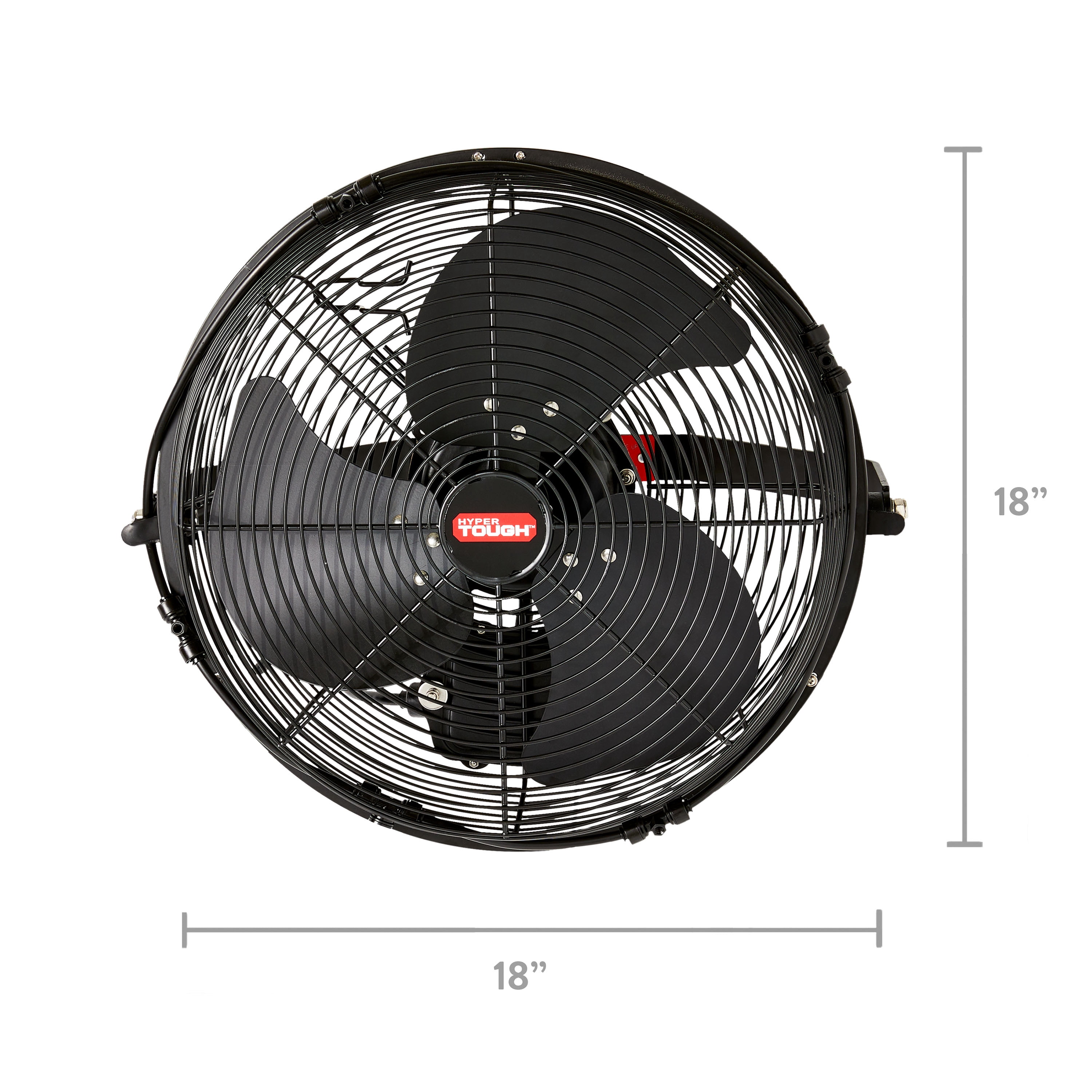 Hyper Tough 14 inch 3 Speeds Household Outdoor Wall Fan with Misting Kit