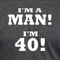 thumbnail image 3 of CafePress - I'm A Man! I'm 40! T Shirt - Mens Tri-blend T-Shirt, 3 of 4