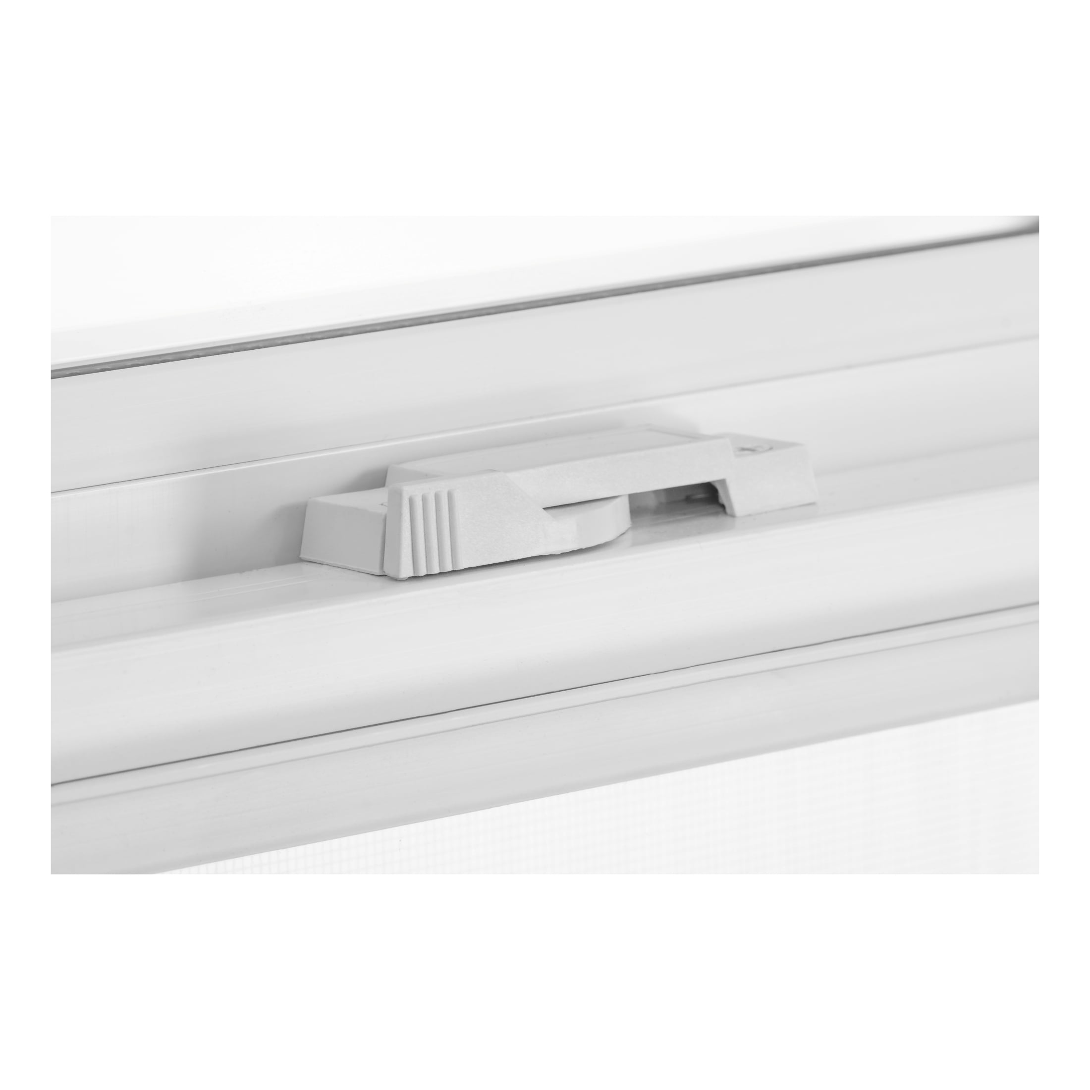 24 in. x 30 in. White Vinyl Single-Pane Single Hung Utility Window with Screen