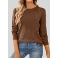 thumbnail image 2 of DOKOTOO Womens Sweaters 2024 Casual Crewneck Long Sleeve Lightweight Pullover Sweater Knit Tops, 2 of 2