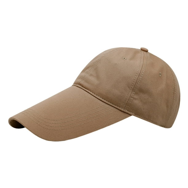 Qarigey Gorra de béisbol ajustable, transpirable, de amplia aplicación, ligera y cómoda, sombrero de pesca para el sol Sombreros caqui