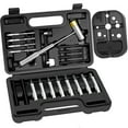 thumbnail image 1 of Set de perforadoras BESTNULE Pin Punches Roll Punches con martillo y caja, 1 of 7