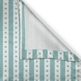 thumbnail image 6 of Ambesonne Vintage Valance & Curtain, Retro Dots and Stripes, 55"x24", Mint Green and White, 6 of 6