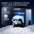 thumbnail image 2 of Simzlife Nugget Ice Maker Countertop, 44lbs/24H, Self-Cleaning, Soft Chewable Pellet Ice, Pebble Ice Maker Machine for Home/Kitchen/Party, 2 of 9
