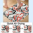thumbnail image 5 of Bath Mat Rug,abstract grunge red curved lines Non Slip Quick Dry Super Absorbent Thin Bathroom Rugs Fit Under Door-Easy to clean Bathroom Floor Mats-Shower Rug for Shower Sink Bathtub(16" x 24"In), 5 of 6