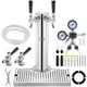 thumbnail image 1 of Kit de torre de cerveza VEVOR, kit de conversión de cerveza de dos grifos, dispensador de torre de cerveza de barril de acero inoxidable con regulador CGA320 de doble calibre y acoplador de barril, 1 of 9
