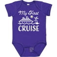 thumbnail image 3 of Inktastic My First Cruise with Cruise Ship and Palm Trees Boys or Girls Baby Bodysuit, 3 of 5