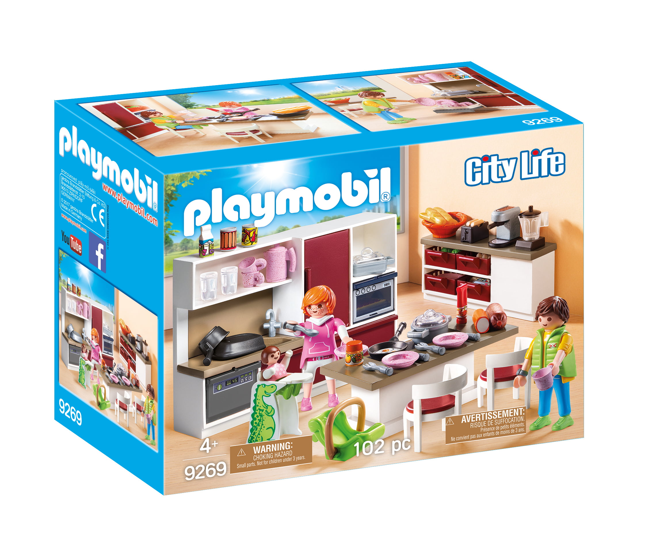 PLAYMOBIL 3968 KITCHEN MODERN HOUSE FRIG STOVE SINK TABLE CHAIRS & PARTS-CHOICE 