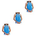 thumbnail image 2 of Blusa Sin Mangas Minnieouse Color Sólido Ropa de Moda Transpirable Azul S 3piezas, 2 of 6