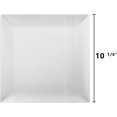 thumbnail image 2 of Premium Heavy Duty Plastic Plates - Linear Squared (40 Pack) - Wedding China Like (10.25 Inch., White) - Crown, 2 of 6