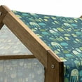 thumbnail image 5 of Jellyfish Pet House, Funny Marine Creatures in Doodle Style Tentacles Whimsical Pattern, Outdoor & Indoor Portable Dog Kennel with Pillow and Cover, 5 Sizes, Multicolor, by Ambesonne, 5 of 5