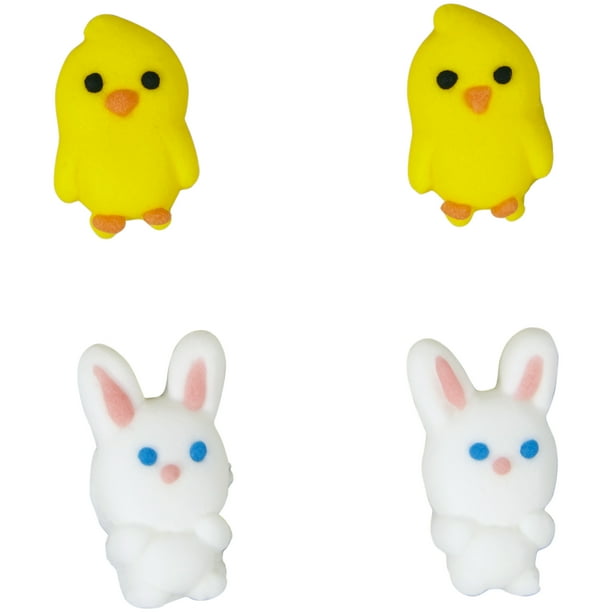 Wilton Easter Chicks and Bunnies Icing Decorations, 24Count Walmart