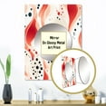thumbnail image 3 of Designart "Pattern Of Red And White Polka Dots III" Geometric Mirror Wall Decor - Modern Red Polka Dots Hallway Wall Mirror Art - 32" x 24" Inch, 3 of 5