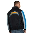 thumbnail image 2 of Men's Starter  Black Los Angeles Chargers Thursday Night Gridiron Half-Zip Jacket, 2 of 2