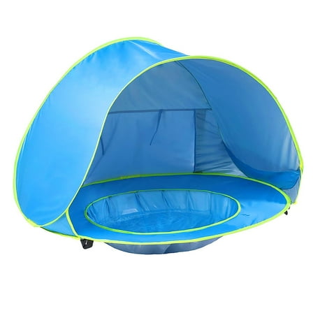 INKPOT UV Protection 47.5" x 31.5" Beach Tent, Blue