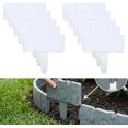 thumbnail image 1 of Imitation Stone Garden Fence, DIY Faux Stone Landscape Edging Border for Landscaping, Plastic Retaining Garden Fence, Interlocking No-Dig Decorative Lawn Edging, 1 of 7