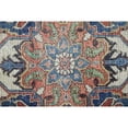 thumbnail image 4 of Feizy Percy Transitional Medallion, Red/Blue/Ivory, 4' x 6' Accent Rug Easy Care Fade Resistant Sheen Bohemian & Eclectic Oriental Floor Rug for Living room Bedroom, 4 of 12