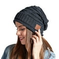 thumbnail image 5 of GRNSHTS Bluetooth Music Warm Beanie Hat Wireless Smart Cap Headset Headphone Speaker for Women Mens Gifts (Black), 5 of 8