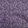 thumbnail image 1 of oneOone Cotton Poplin Purple Fabric Floral Retro Craft Projects Decor Fabric Printed By The Yard 42 Inch Wide, 1 of 5