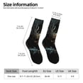 thumbnail image 2 of KLL Vintage Ornate Skull Print Cool Socks Men's Women's Crew Socks Funny Crazy Novelty Stockings, 2 of 6