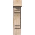 thumbnail image 2 of Ekena Millwork 7 1/2"W x 20"D x 32"H Merced Block Smooth Bracket w/ Offset Brace, Douglas Fir, 2 of 25