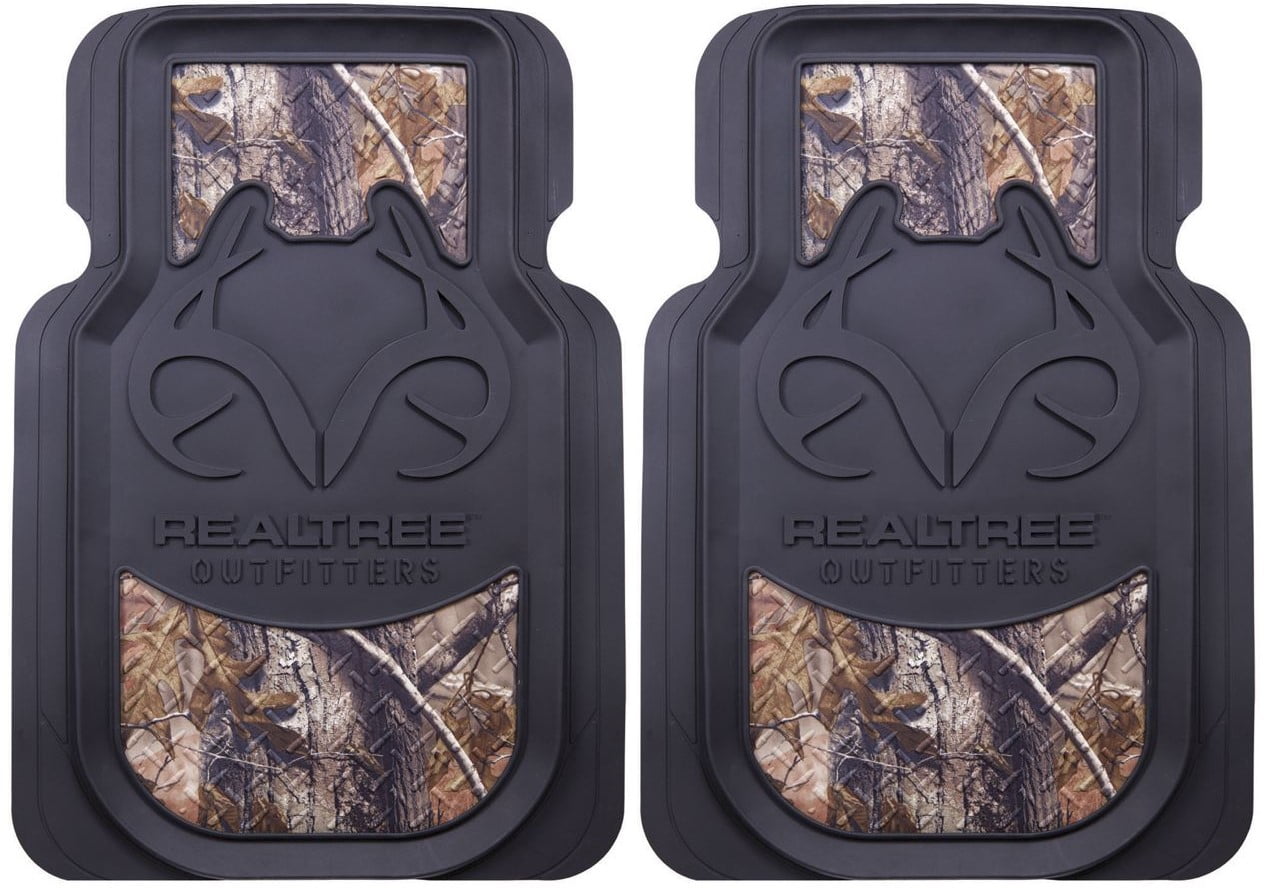 One Pair of Realtree Camo Floor Mats, Camoflauge Floor Mats for Pickup