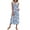 Boho Blue Floral, variant on Fantaslook Long Tank Dresses for Women Summer Sleeveless Button Down Dress Casual Loose Beach Vacation Sundress