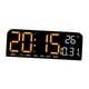 thumbnail image 3 of Reloj despertador digital Macarena ajuste de brillo 4 niveles Temperatura Fecha Semana naranja, 3 of 8