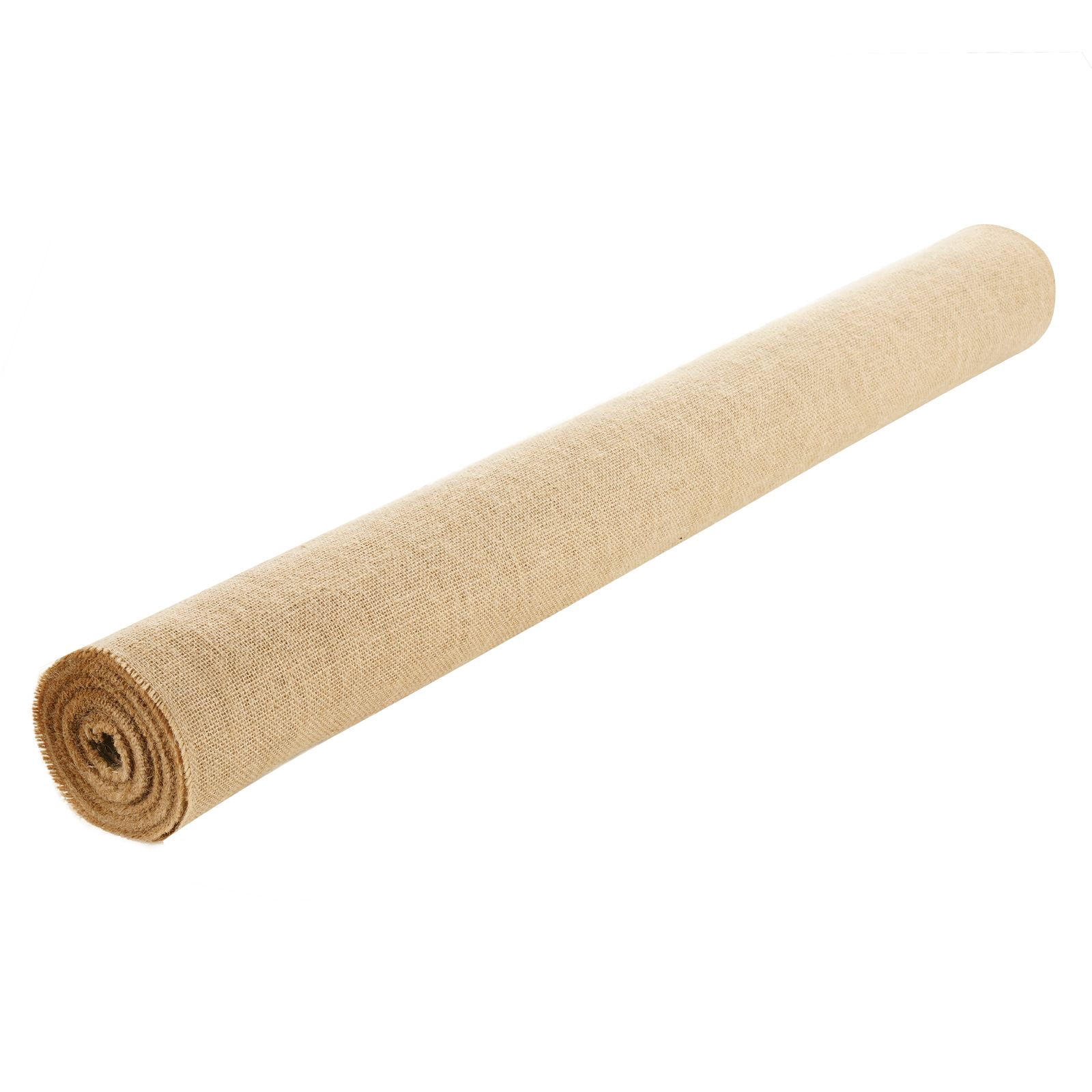 40" x 30ft Natural Jute Burlap Roll, 100% Hemp Fiber, 50x50 Density, 270g Weight, Rustic Decor for Weddings Gardening DIY Crafts