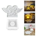 thumbnail image 2 of YIEMEEN Gypsum Candlestick Silicone Mold Candle Base Mould Heart Angel Wing Candle Holder Mold Home Desktop Decorations Mould, 2 of 8