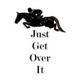 thumbnail image 2 of CafePress - Just Get Over It Horse Jumper - Large Beach Towel, Soft 30"x60" Towel with Unique Design, 2 of 3