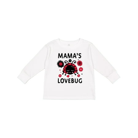 

Inktastic Valentine s Day Mama s Lovebug Gift Toddler Boy or Toddler Girl Long Sleeve T-Shirt