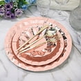 thumbnail image 7 of Balsa Circle 25 Rose Gold Geometric Round 12" Metallic Disposable Dinner Salad Paper Plates Party Events, 7 of 7