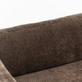 thumbnail image 2 of Noble House Julisa 58" Modern Chenille Fabric Loveseat with Removable Cushion, Fixed Backrest, Dark Brown, 2 of 11