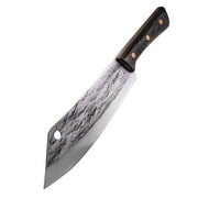 Lifespace 8in Chef Hammer Pattern Pointed Cleaver with Wenge Handle