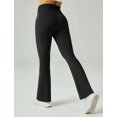 thumbnail image 4 of Pantalones de Yoga Acampanados para Mujer FireSwan Cintura Alta con Corte Bootcut Negro, 4 of 5