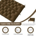 thumbnail image 5 of Kimunuk Outdoor Swing Cushion , 47" X 40" X 5" Waterproof Bench Chair Replacement Cushion with 6 Ties for Patio Porch, Chocolate, 5 of 7