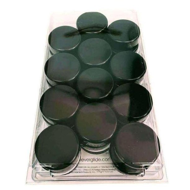 Forever Glides 11/4" Wrought Iron Patio Furniture Feet Glides 24 Pack (Black)