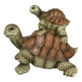 thumbnail image 4 of Nautical Marine Turtle Tortoise Mother Piggybacking Hatchling Family Figurine, 4 of 9