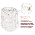 thumbnail image 4 of 3/4 in Braid Polyester Rope Bull Rigging High Force Polyester Rope 100 FT White Red, 4 of 6