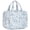 Blue Flower, variant on Checkerboard Hanging Travel Toiletry Bag with Hook, Makeup Bags for Women Cosmetic Organizer Toiletries for Brush Shampoo Travel Essentials, Green