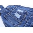 thumbnail image 6 of KIDSCOOL SPACE Baby Little Girl Jean Overalls,Big Ripped Denim Shortall, 6 of 6