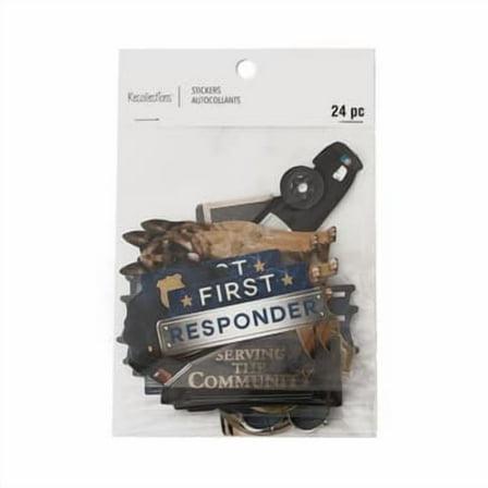 12 Pack: Police Die Cut Stickers by Recollections