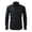 Black, variant on HCYSFG Mens Big And Tall Solid Color Shirt Button Front Notch Neck Long Sleeve Wrinkle Resistant Business Top Formal Dress Shirt