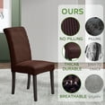 thumbnail image 5 of Chair Covers, Dining Room Chair Covers, Stretch Kitchen Chair Covers/Dining Room Chair Covers Set of 2, Removable Washable Dining Chair Slipcovers for Home, Hotel, Banquet, 5 of 7